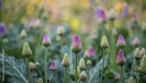 Colorful Flower Buds Growin...
