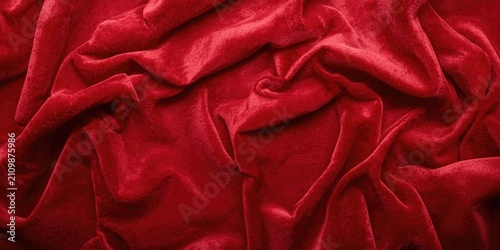Crimson Velvet Fabric Drape...