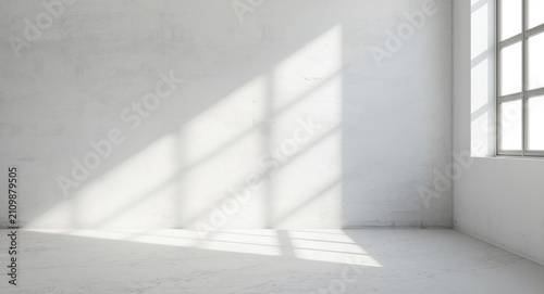 Empty Room with Sunlight Sh...