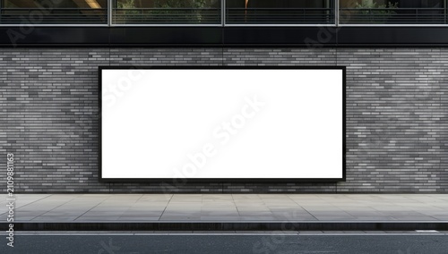 Empty Billboard Frame on Br...
