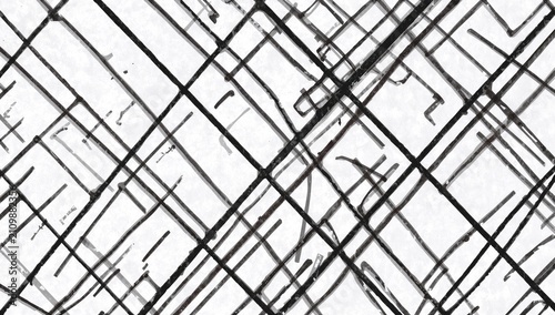 Abstract Black Line Pattern...