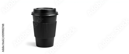 Black Disposable Coffee Cup...