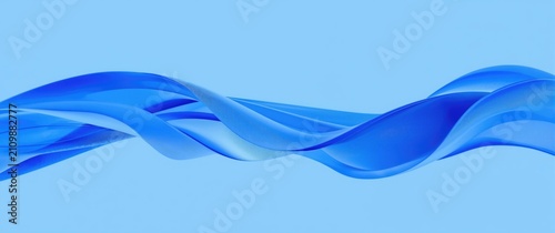 Flowing Blue Waves on a Lig...