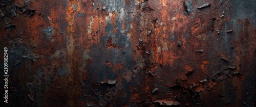 Rusty Metal Surface with Pe...