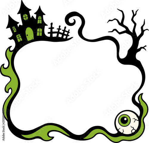 Halloween Whimsical Frame Clipart