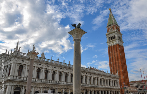 Italy, Venice, October 01, 2025, the winged lion monument - a symbol of Venice