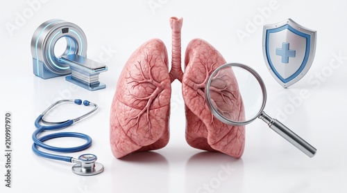 Comprehensive Medical Assessment and Diagnostic Screening Concept for Human Lung Health and Respiratory System Examination