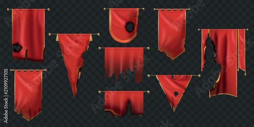 Fotografie Torn pennants