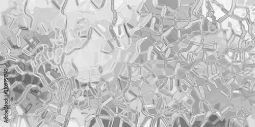 Fényképezés Abstract grayscale background with a cracked ice or crystalline texture and flow
