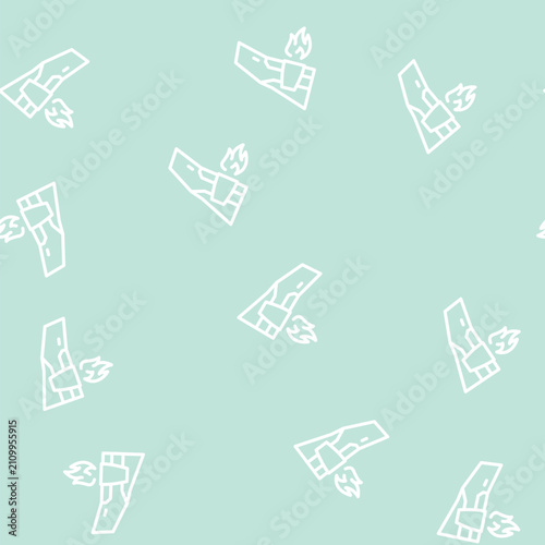 Foto techno wing line seamless pattern techno wing thin line illustration