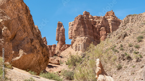 Konstfotografi Charyn Canyon in Kazakhstan
