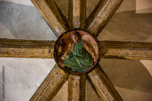 Εκτύπωση καμβά detail of a church ceiling