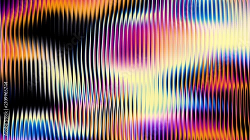 Abstract 3D render background animation with ribbed glass effect, 4K seamless looped video of modern glass, dynamic motion, vibrant colors