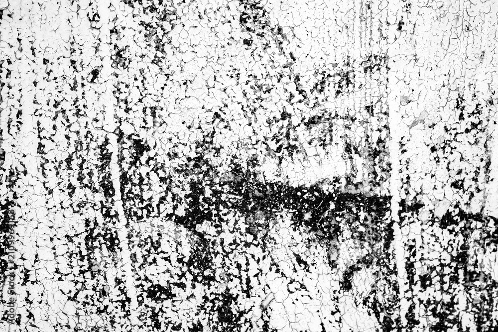 Fototapeta premium White cracked paint texture background