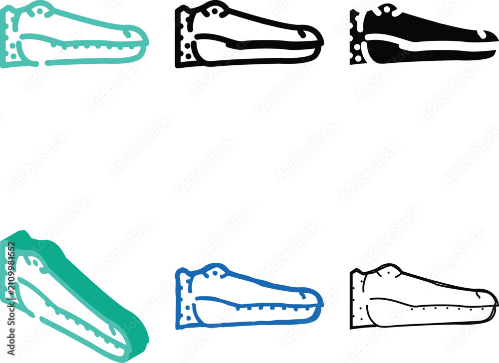 Obraz premium alligator concepts reptile animal color icon vector. alligator reptile animal sign. isolated symbol illustration
