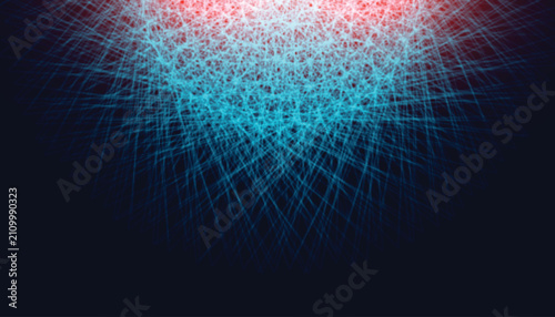 Canvas Print Virtual information highway displaying futuristic geometric communication and in