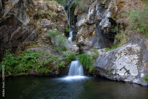 Bilde på lerret Pozo de la Ollina Waterfall, Murias de Paredes, León, Castile and León, Spain