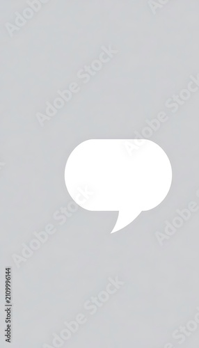 3D Render Speech Bubble Business And Finance Concept