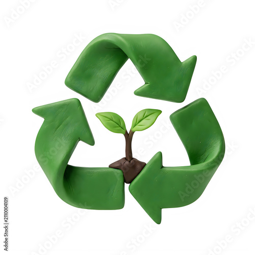 Clay Green Recycle Concept