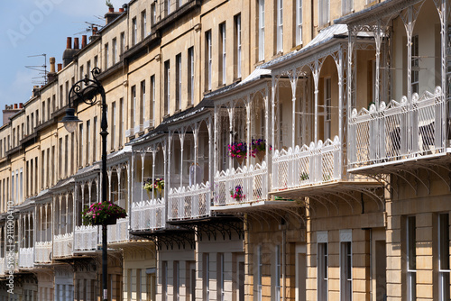 Historic terraced houses in Clifton, Bristol