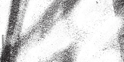 Bild auf Leinwand Gritty black and white spray paint texture with rough diagonal strokes and scatt