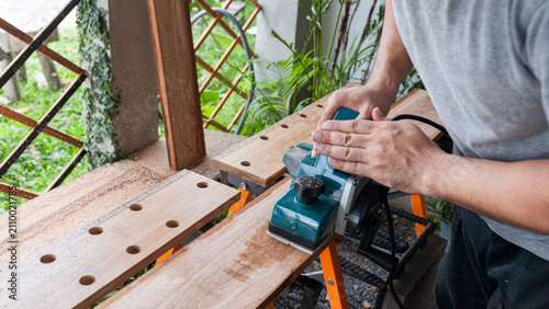Hardware planer timber modification equipment motor carpentry woodcraft construction workshop renovation craftsmanship maintenance production precision mechanic project device
