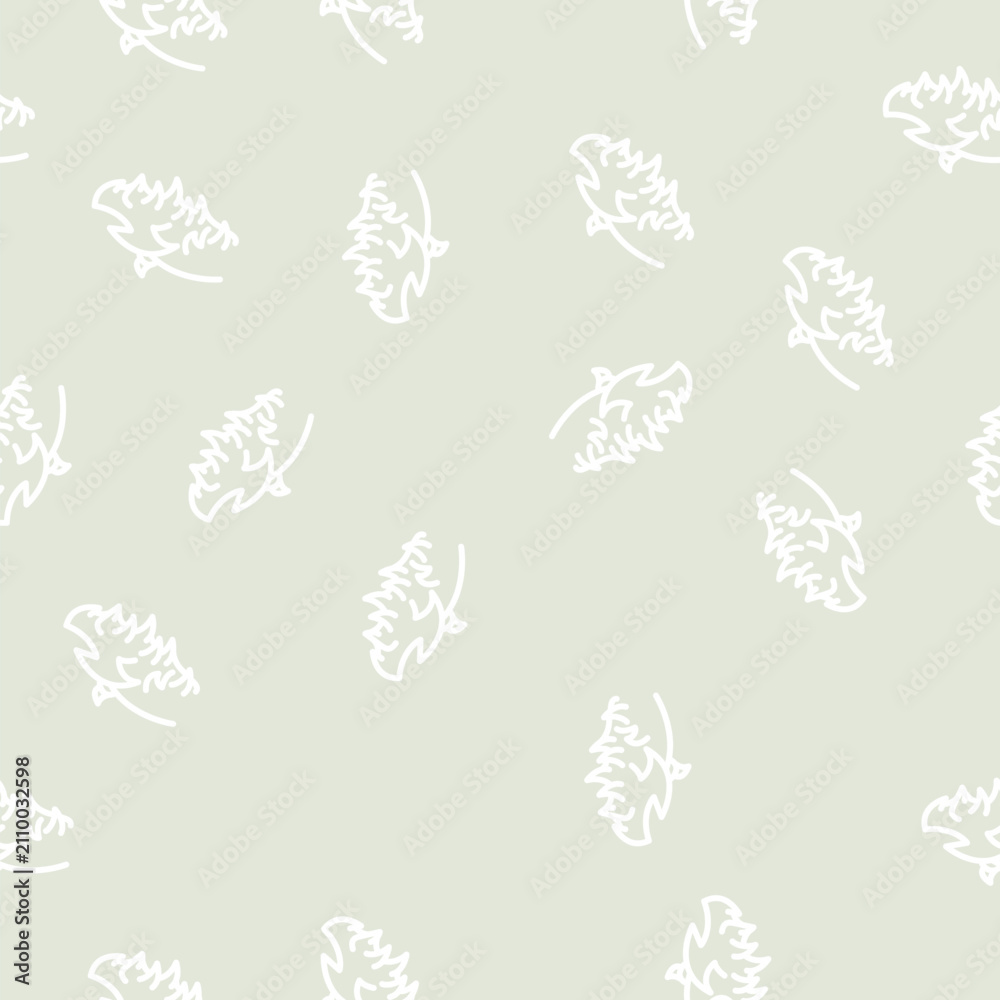 Fototapeta premium fire wing line seamless pattern fire wing thin line illustration