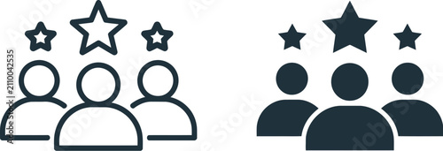 Customer experience icon featuring user satisfaction symbol for client engagement, service quality, feedback, and business relationship management.