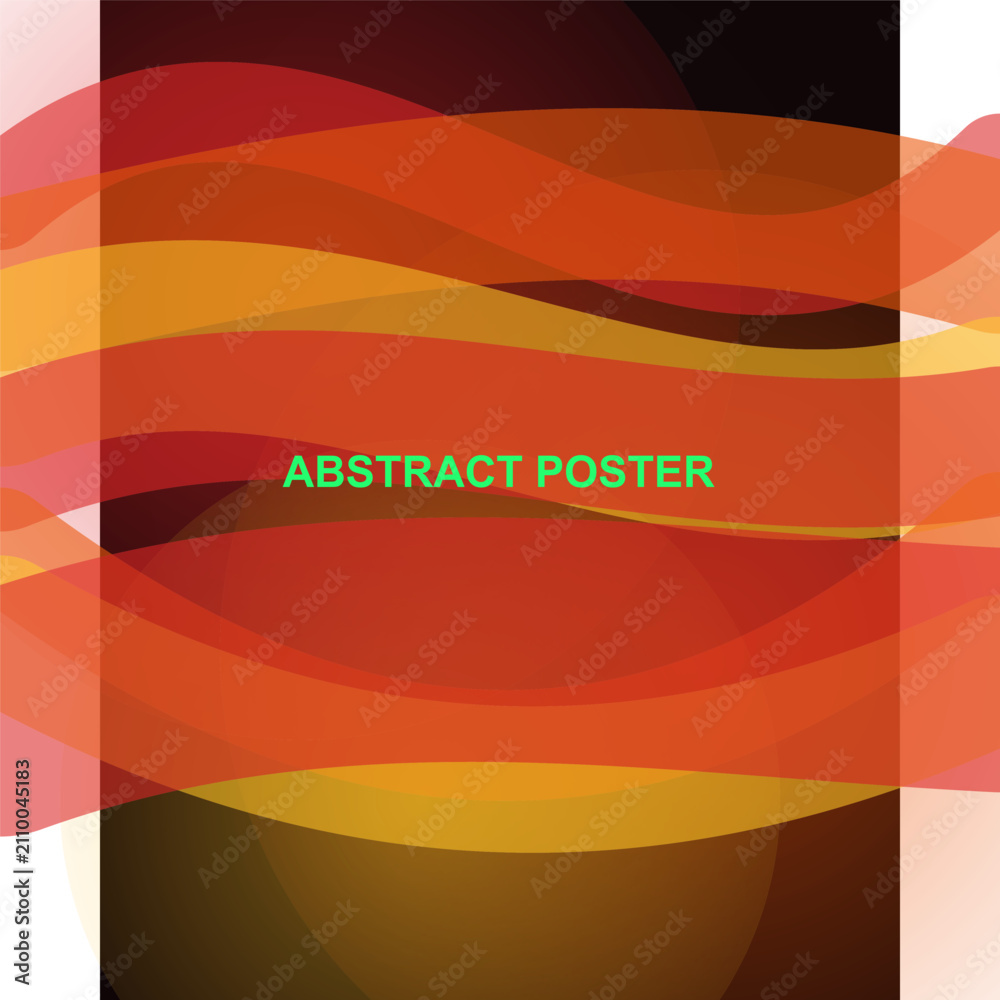 Fototapeta premium Abstract wavy lines background graphic vector