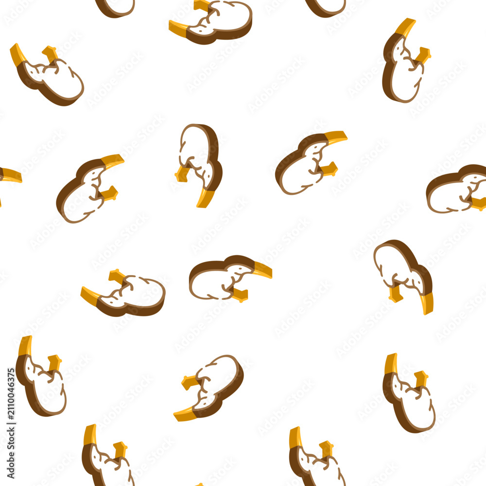 Obraz premium toucan bird isometric seamless pattern. toucan bird sign illustration