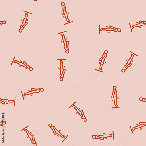фотографія arnold press fitness exercise arm line seamless pattern arnold press fitness exe