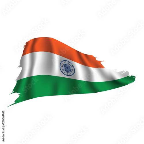 flag of india waving