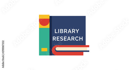 Foto Library research books for education and study