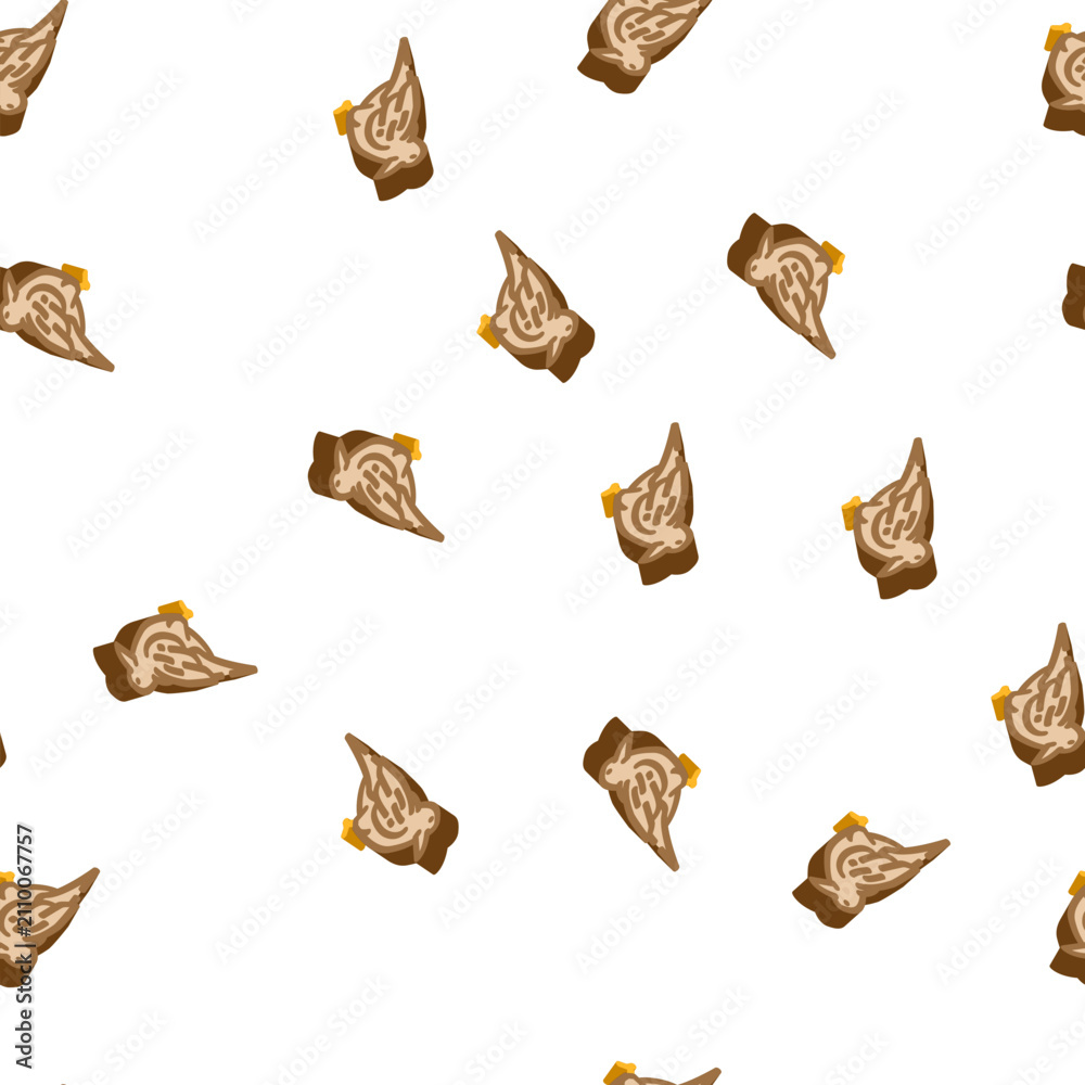 Obraz premium raven bird isometric seamless pattern. raven bird sign illustration