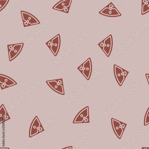 Картината върху платно corner sink glyph vector seamless pattern