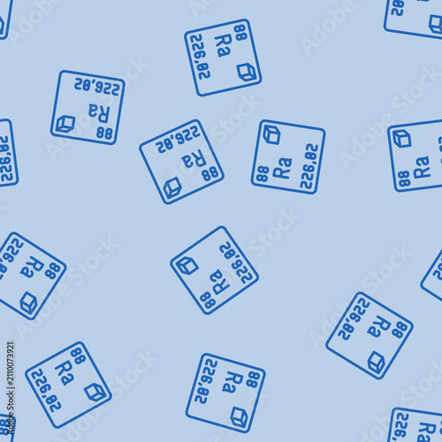 Принти на полотні radium chemical element line seamless pattern radium chemical element thin line