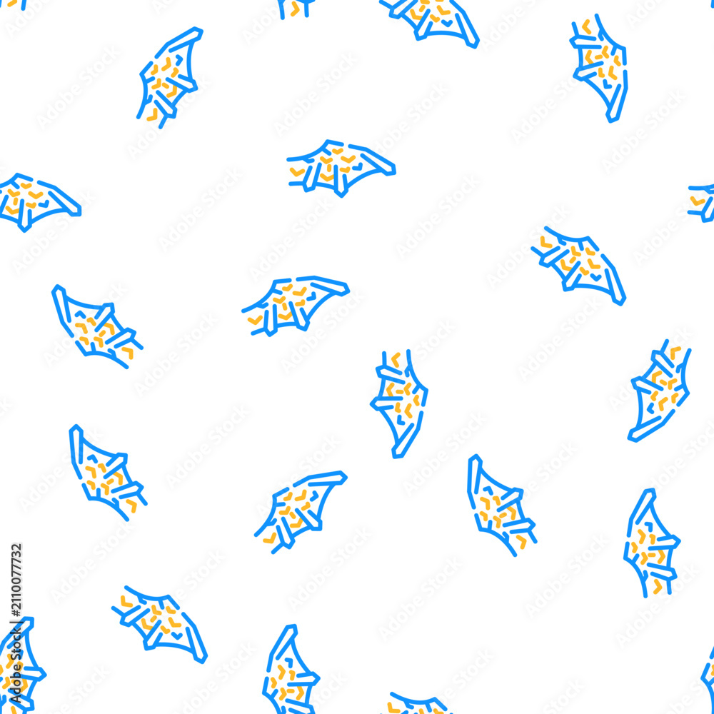 Fototapeta premium iron stone wing vector seamless pattern iron stone wing sign illustration