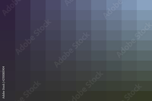 Bild auf Leinwand A gradient of purple and blue squares transitioning to green and grey, creating