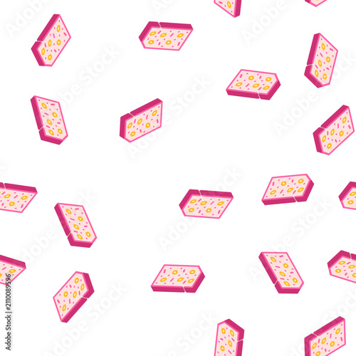 Fotografía vegan chocolate isometric seamless pattern