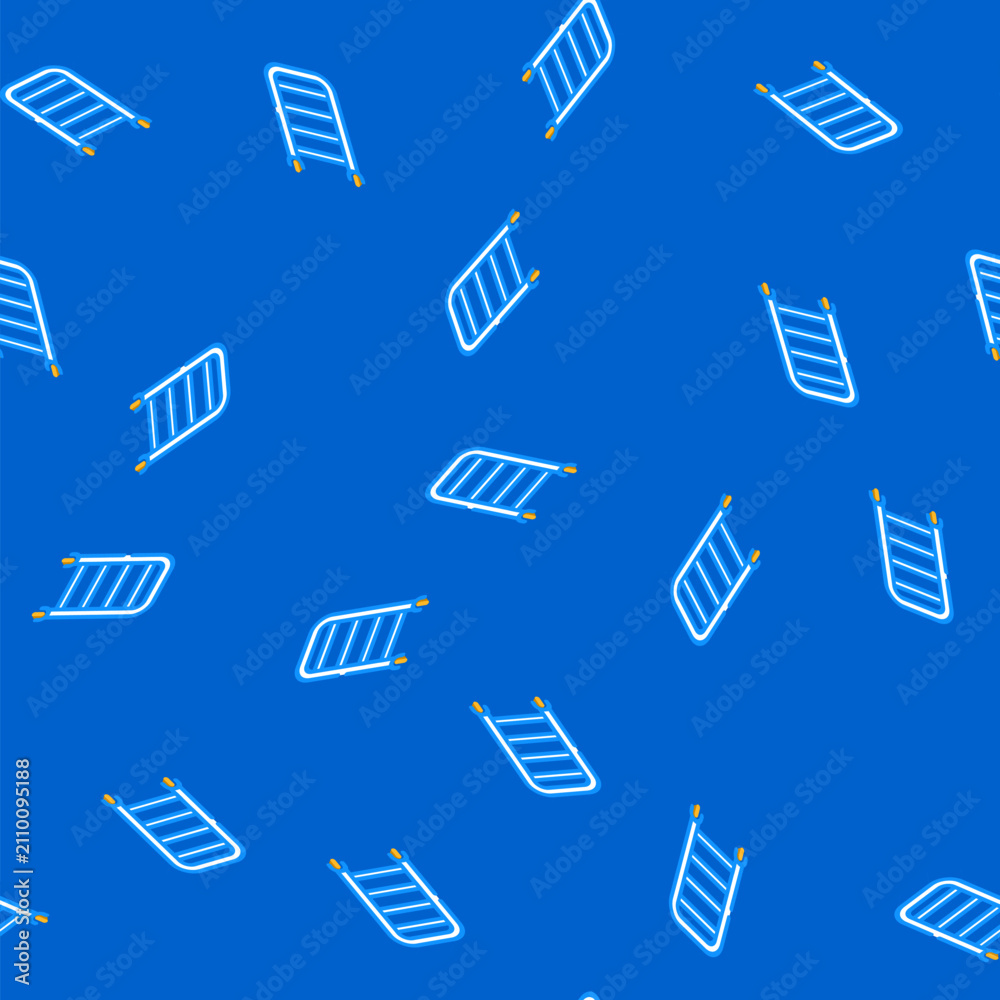 Fototapeta premium meat department rack isometric seamless pattern. meat department rack sign illustration