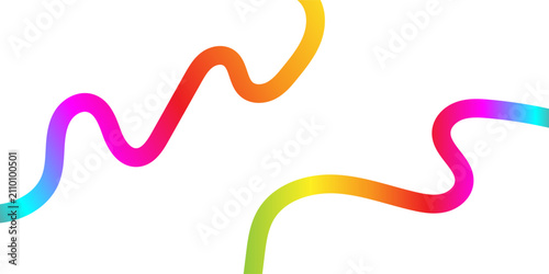 Abstract white background with dynamic vibrant colorful gradient wavy fluid lines and modern minimalist curve layout vector illustration.