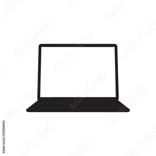 Digital device laptop computer interface design, illustration vector
