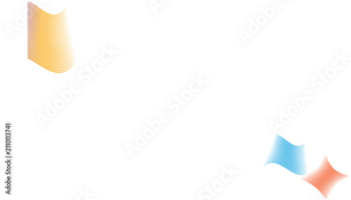 Abstract colorful wavy gradient shapes