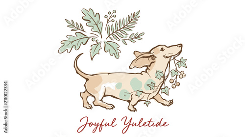 Fotografie Joyful yuletide season holiday greetings