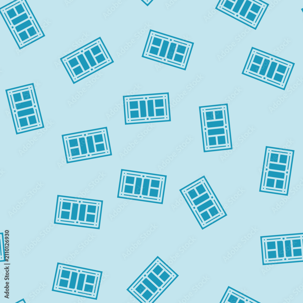 Fototapeta premium badminton court glyph vector seamless pattern. badminton court thin illustration