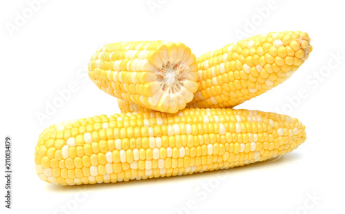 Canvastavla Corn on a white background