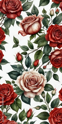 red roses background