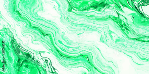 Canvastavla Abstract Flow of Emerald and Jade a mesmerizing abstract blend of vibrant emerald green and soft jade hues, creating a fluid and dynamic visual texture