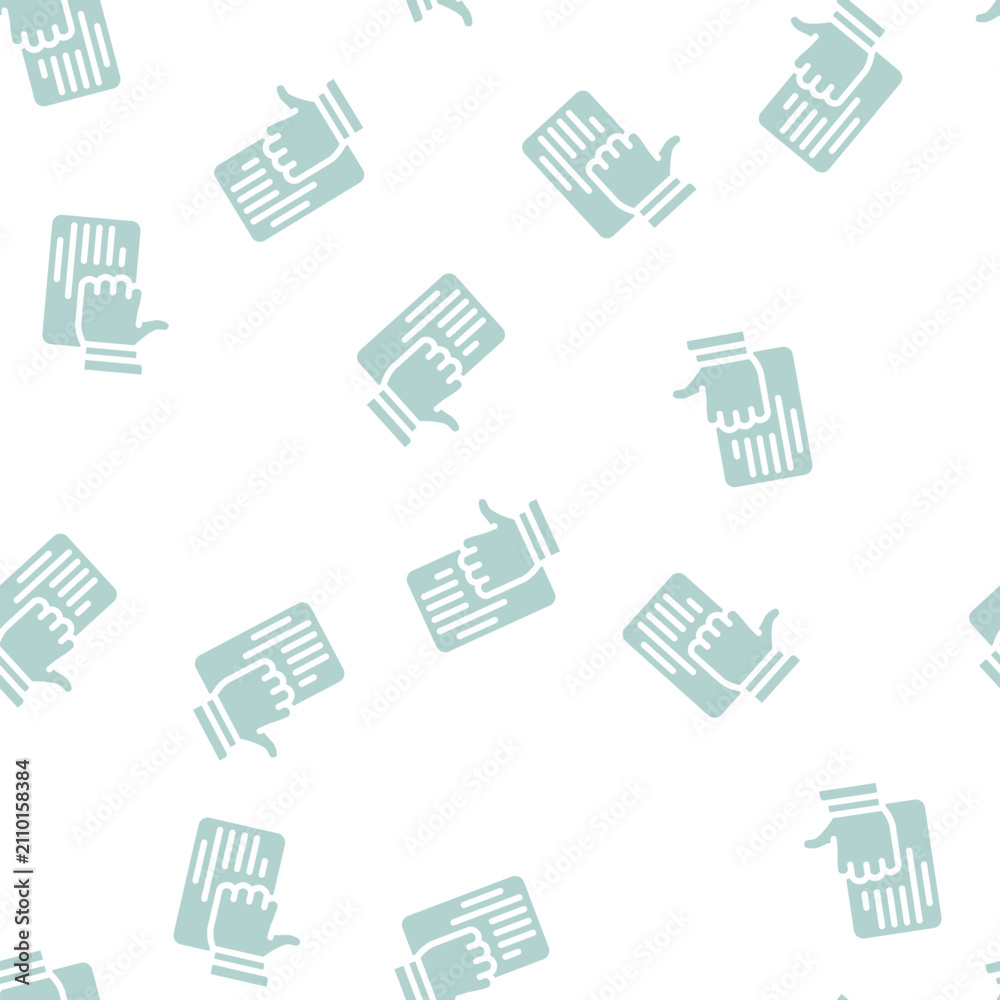 Fototapeta premium review with dislike glyph vector seamless pattern. review with dislike signthin illustration