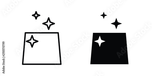 Принти на полотні Clean surface icon flat pictograms series